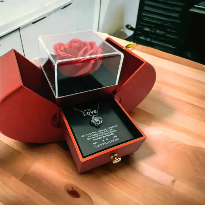 Rose Necklace Gift Box