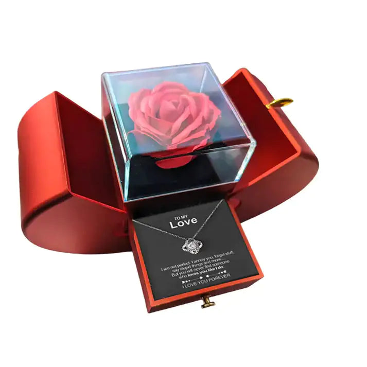 Rose Necklace Gift Box