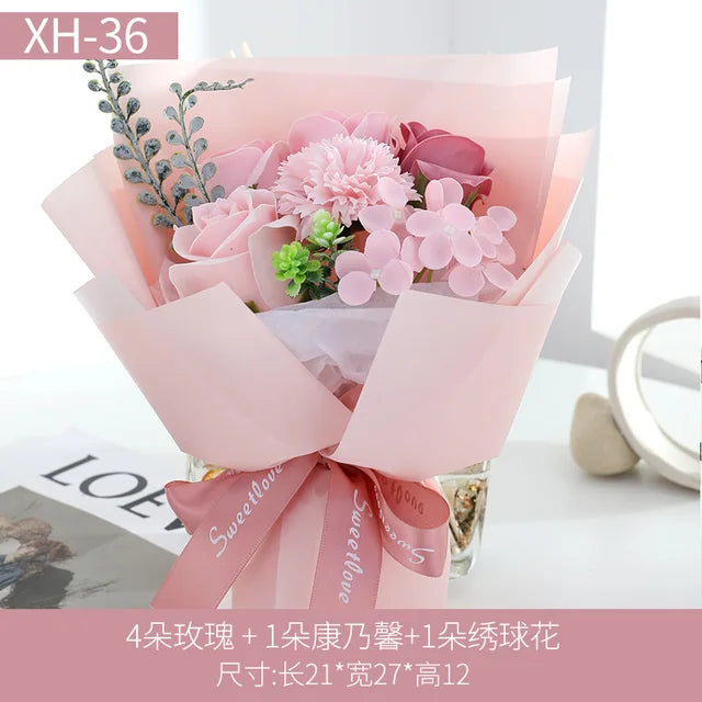 Rose Carnation Flower Bouquet