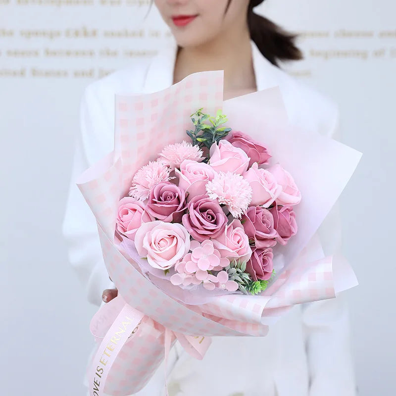 Rose Carnation Flower Bouquet